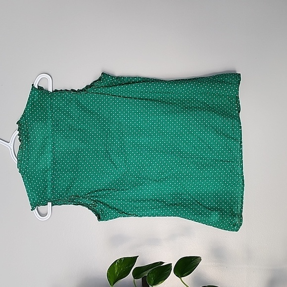 OLD Navy green polka dot tank top medium - Picture 5 of 5